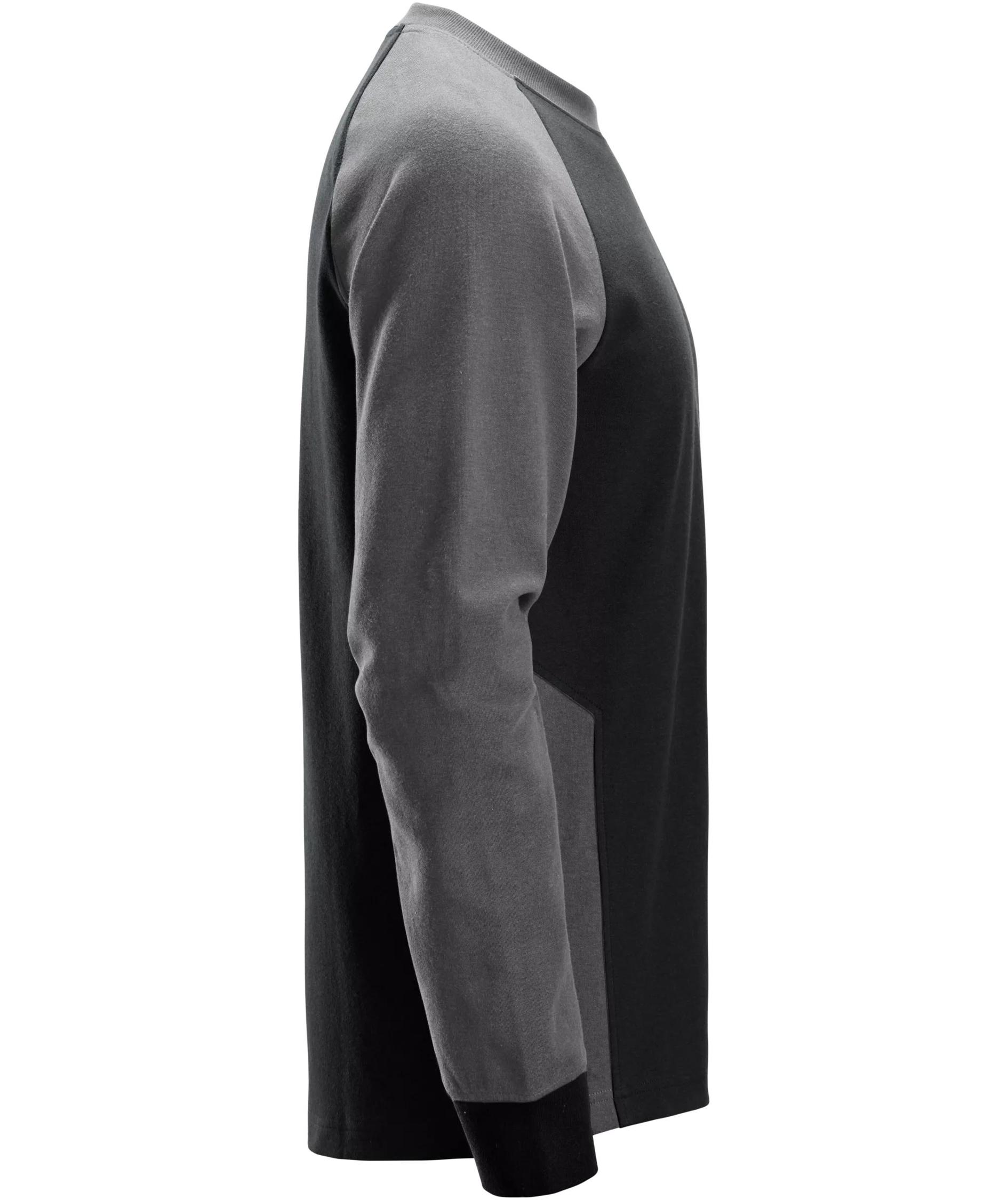 Snickers l&aring;ng&auml;rmad T-shirt 2840, Black/Steel Grey, large image number 2