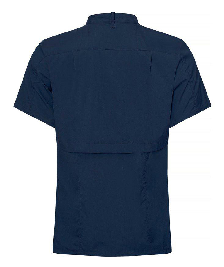 Segers 1006 regular fit kort&auml;rmad kockskjorta, Navy