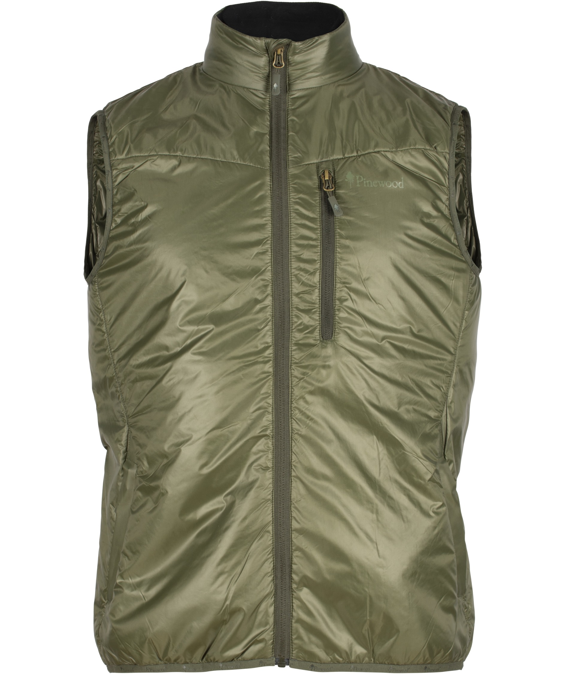 Pinewood Wool Insulation vest, Moss green, Moss green, swatch