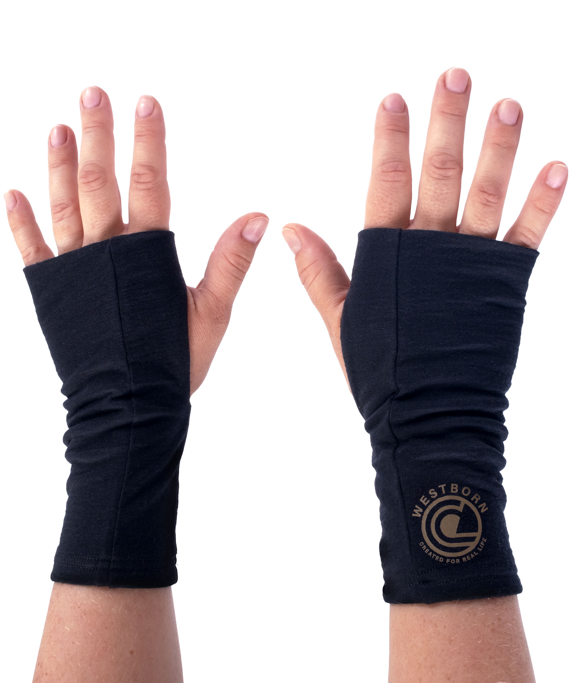 Westborn uld h&aring;ndledsvarmere, Black