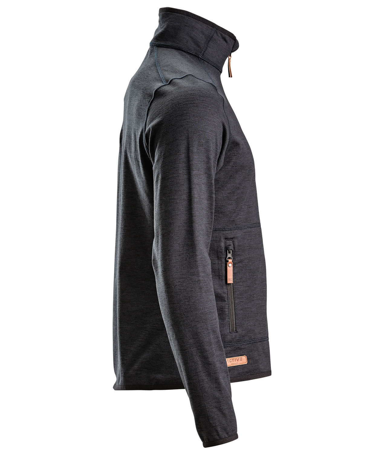 Kramp Active fleecetr&ouml;ja, Koksgr&aring;, large image number 3