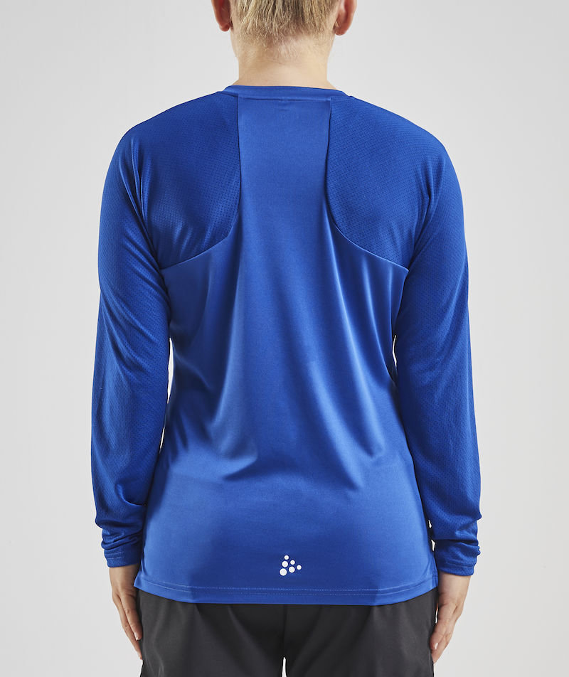 Craft Pro Control Impact langermet dame T-skjorte, Navy/Club cobolt, large image number 3