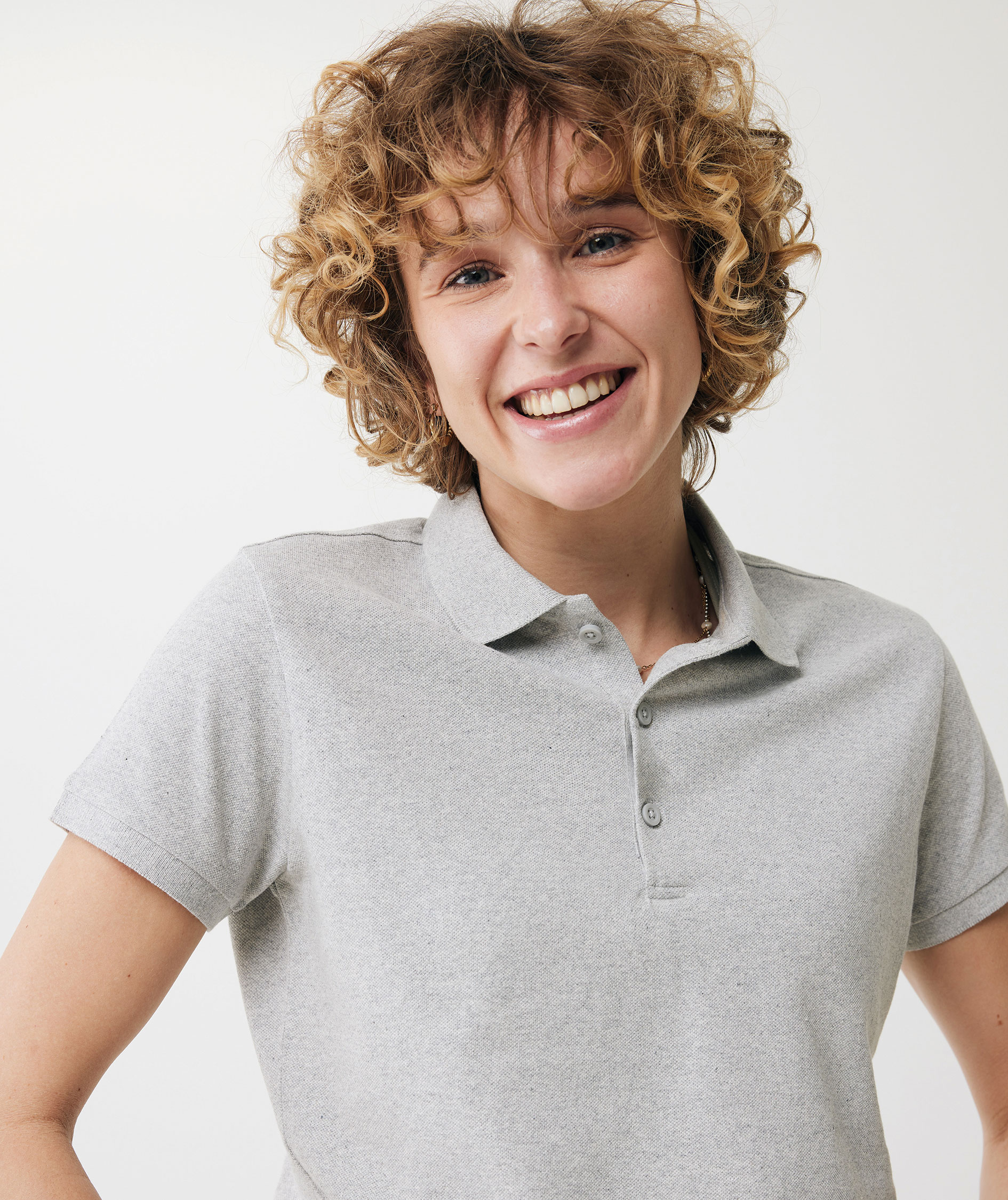 Iqoniq Yosemite Damen Poloshirt, Heather Grey, large image number 5