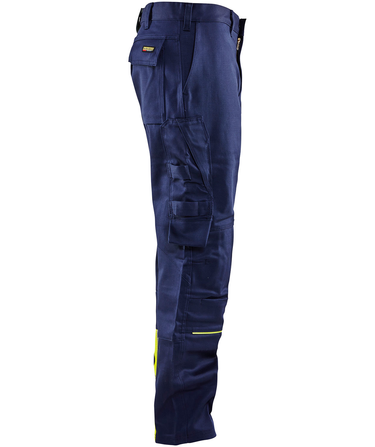 Bl&aring;kl&auml;der Anti-Flame welding trousers, Marine/Hi-Vis yellow, large image number 3