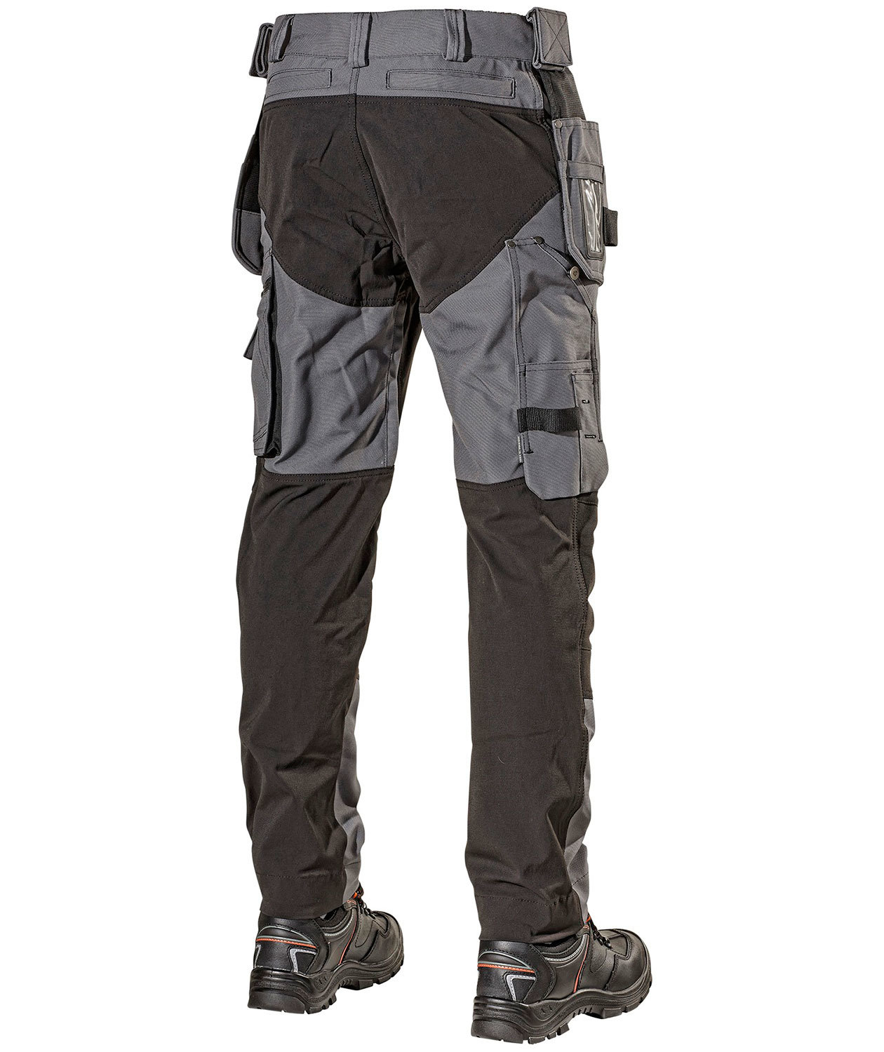 L.Brador h&aring;ndverksbukse 1052PB, Gr&aring;/Svart