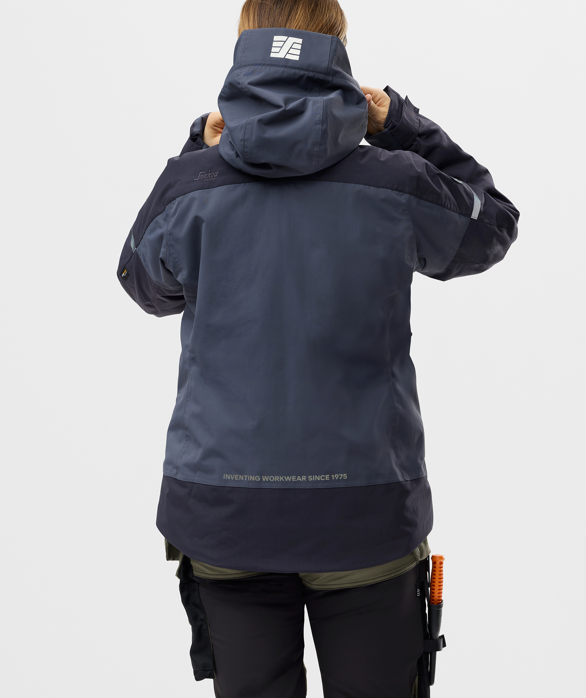 Snickers AllroundWork Damen Winterjacke 1177, Navy/Dark Navy, large image number 3