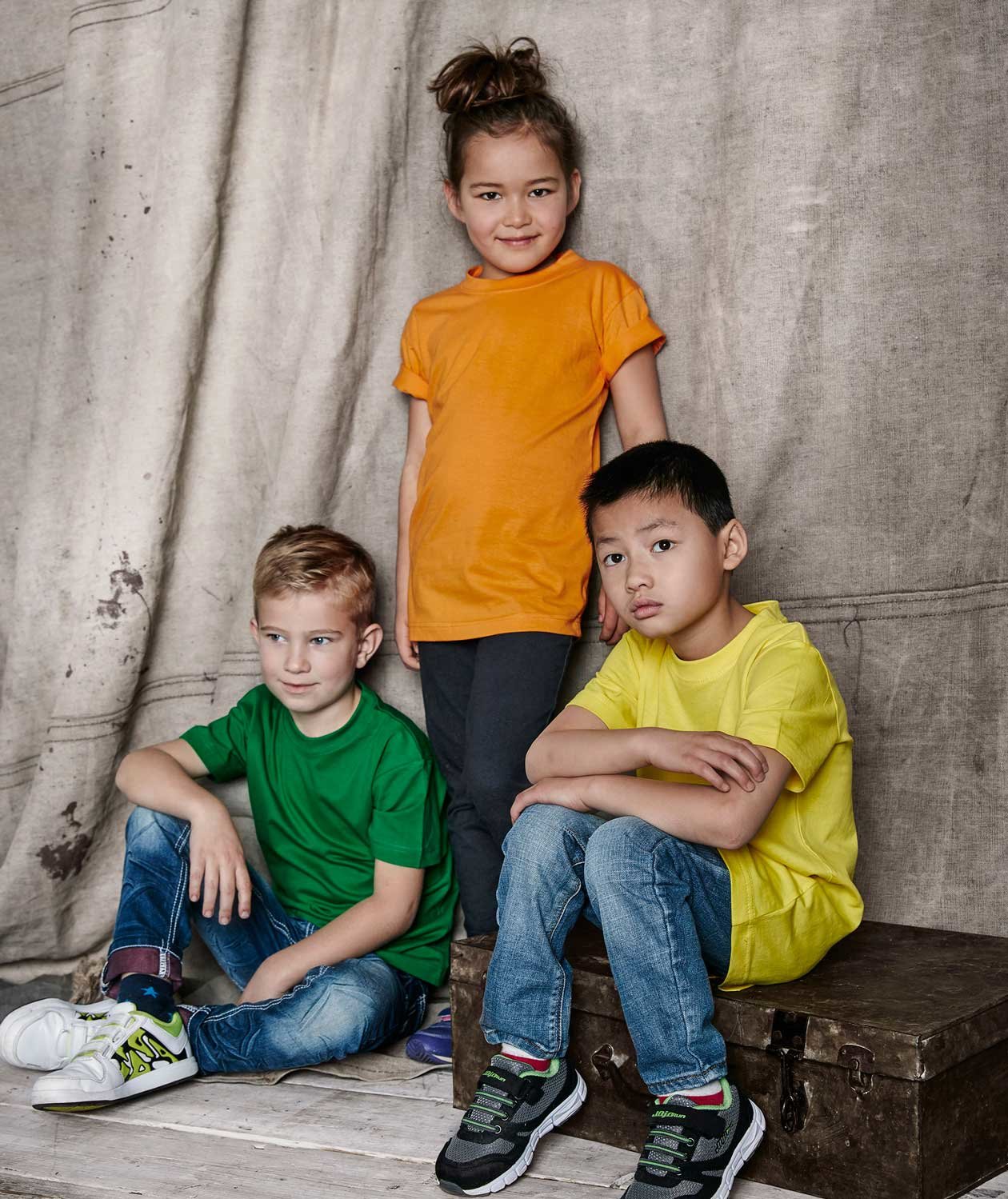 South West Kings ekologisk T-shirt till barn, Blazing Yellow, large image number 3