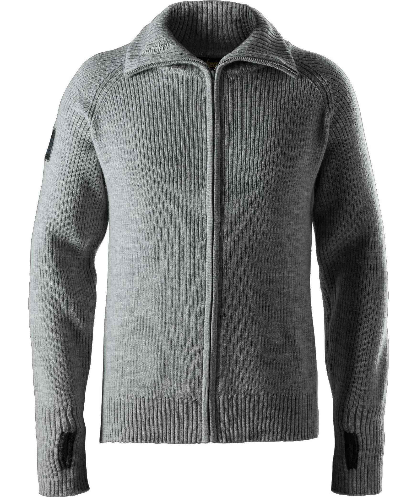 Snickers Wollcardigan 2906, Light Grey Melange, Light Grey Melange, swatch