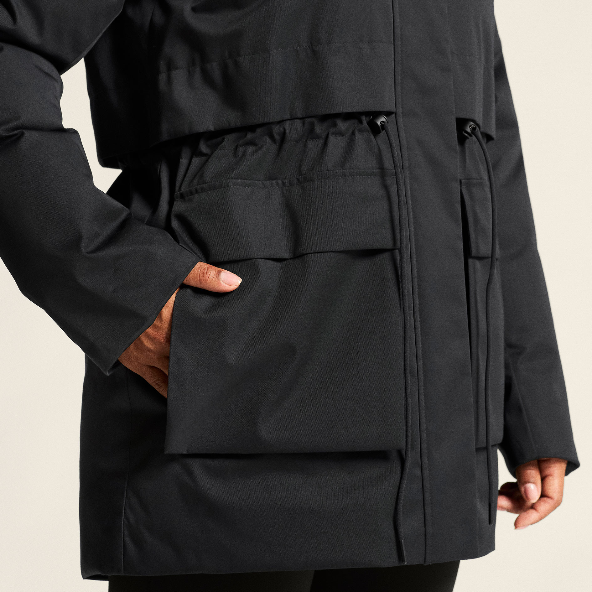 Craft Urban vinter parkas dam, Black, large image number 8