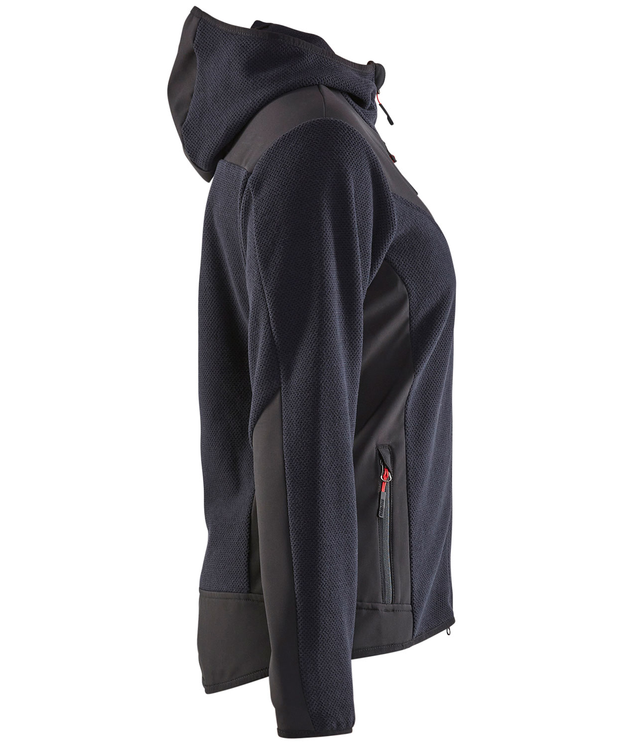 Bl&aring;kl&auml;der stickadjacka dam, M&ouml;rk Marinbl&aring;/Svart, large image number 2