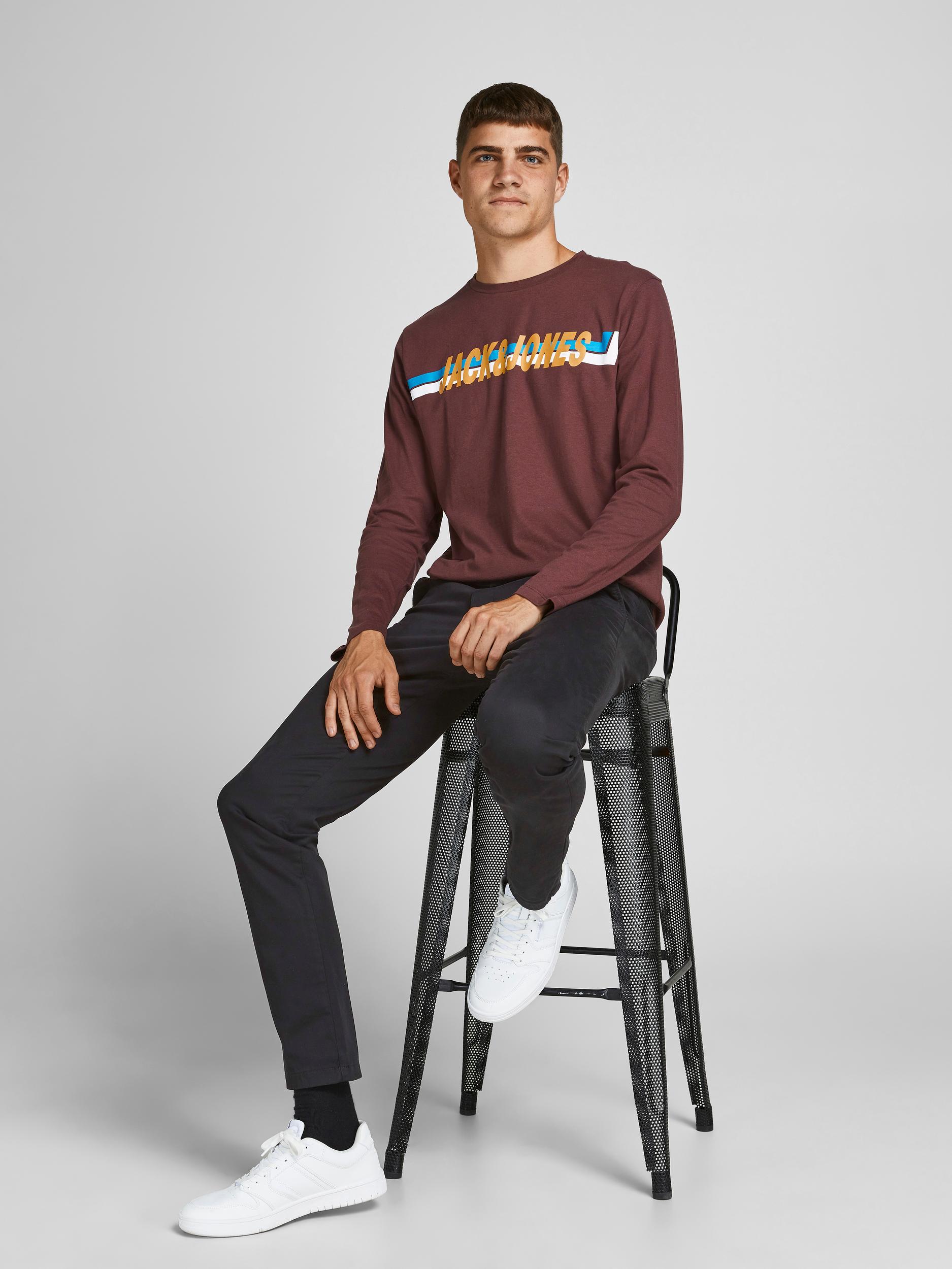 Jack & Jones JPSTMARCO JJBOWIE SA chinos, Black, large image number 7