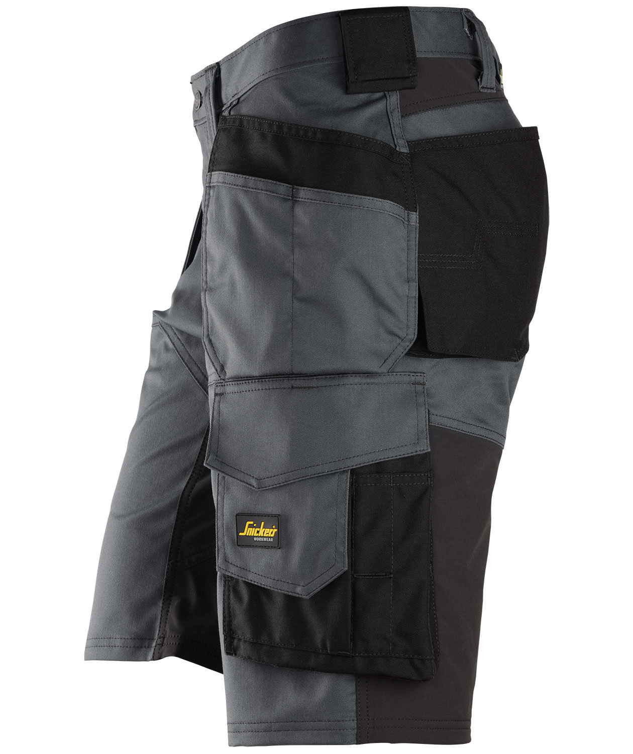 Snickers AllroundWork craftsman shorts 6151, Steel Grey/Black, large image number 3