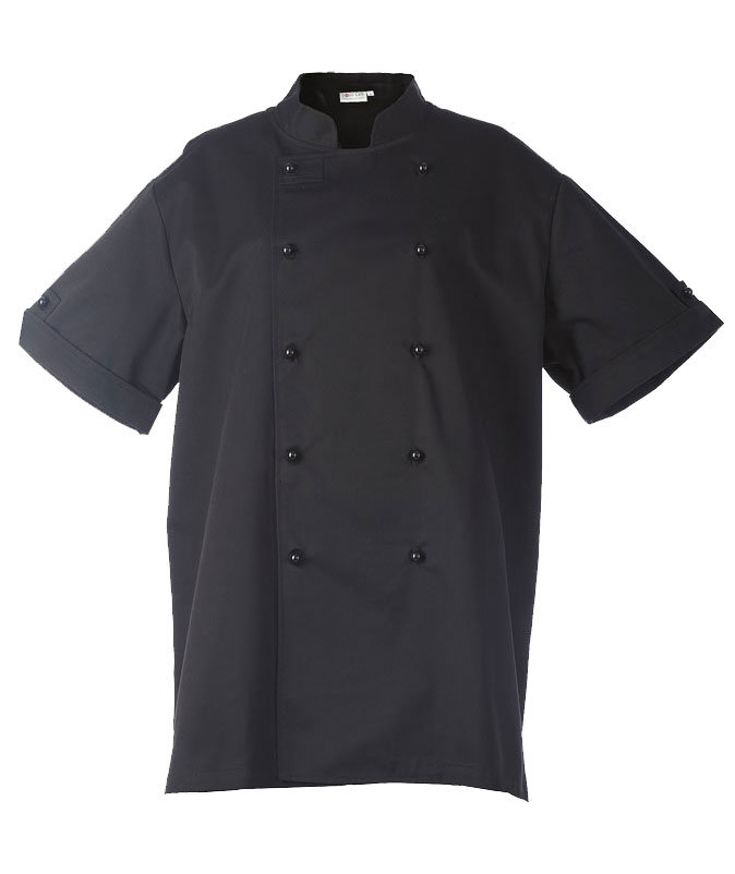 Toni Lee Boss kort&auml;rmad kockjacka, Svart