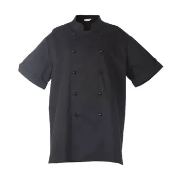 Portwest Kochjacke C738 Schiefergrau – Bäckerjacke Mit Verdecktem Druckknopf, Kurzarm, Atmungsaktiv, Gr. S–XXXL