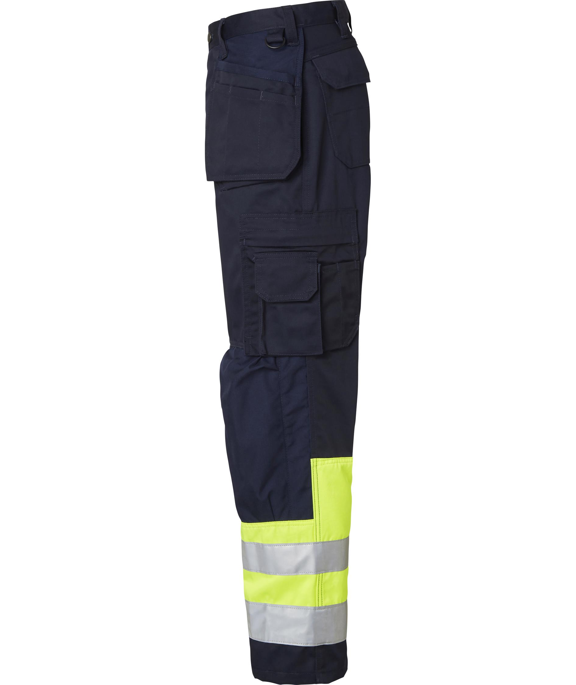 Top Swede h&aring;ndv&aelig;rkerbukser 2171, Navy/Hi-Vis gul, large image number 3