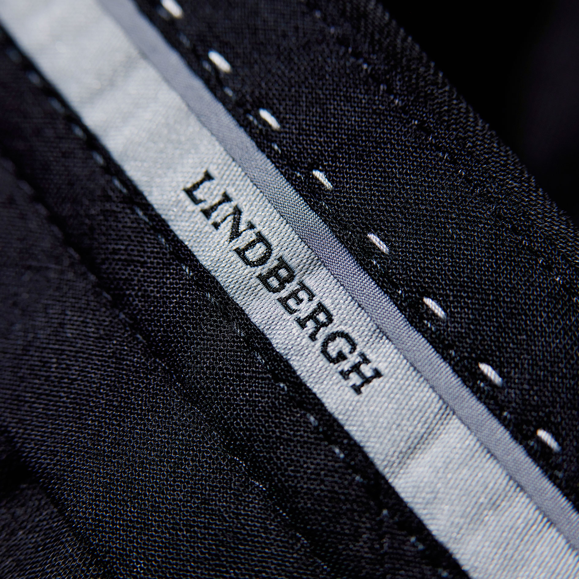 Lindbergh Modern fit bukse med ull, Black, large image number 3