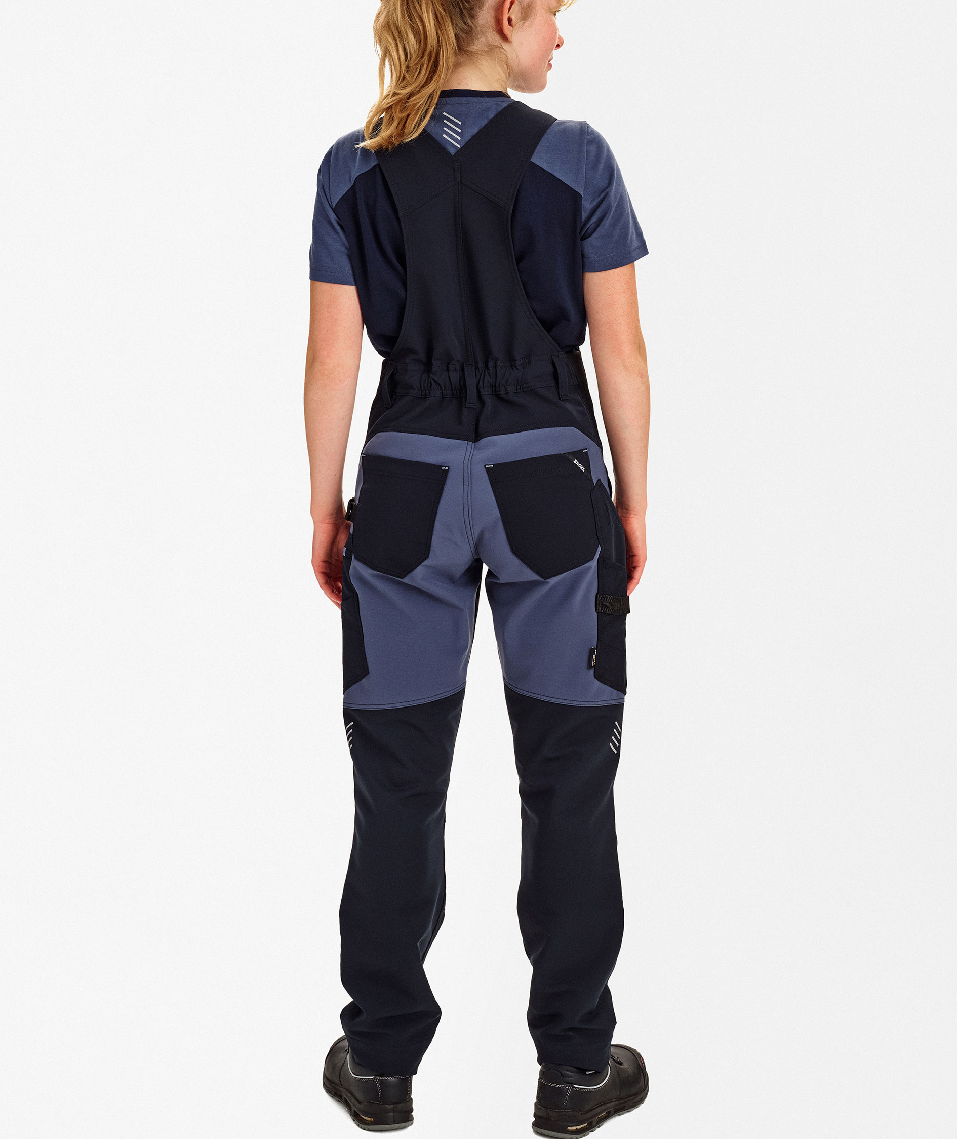 Engel Entire women's bib and brace  full stretch, Deep Blue/Dark Sea, large image number 4