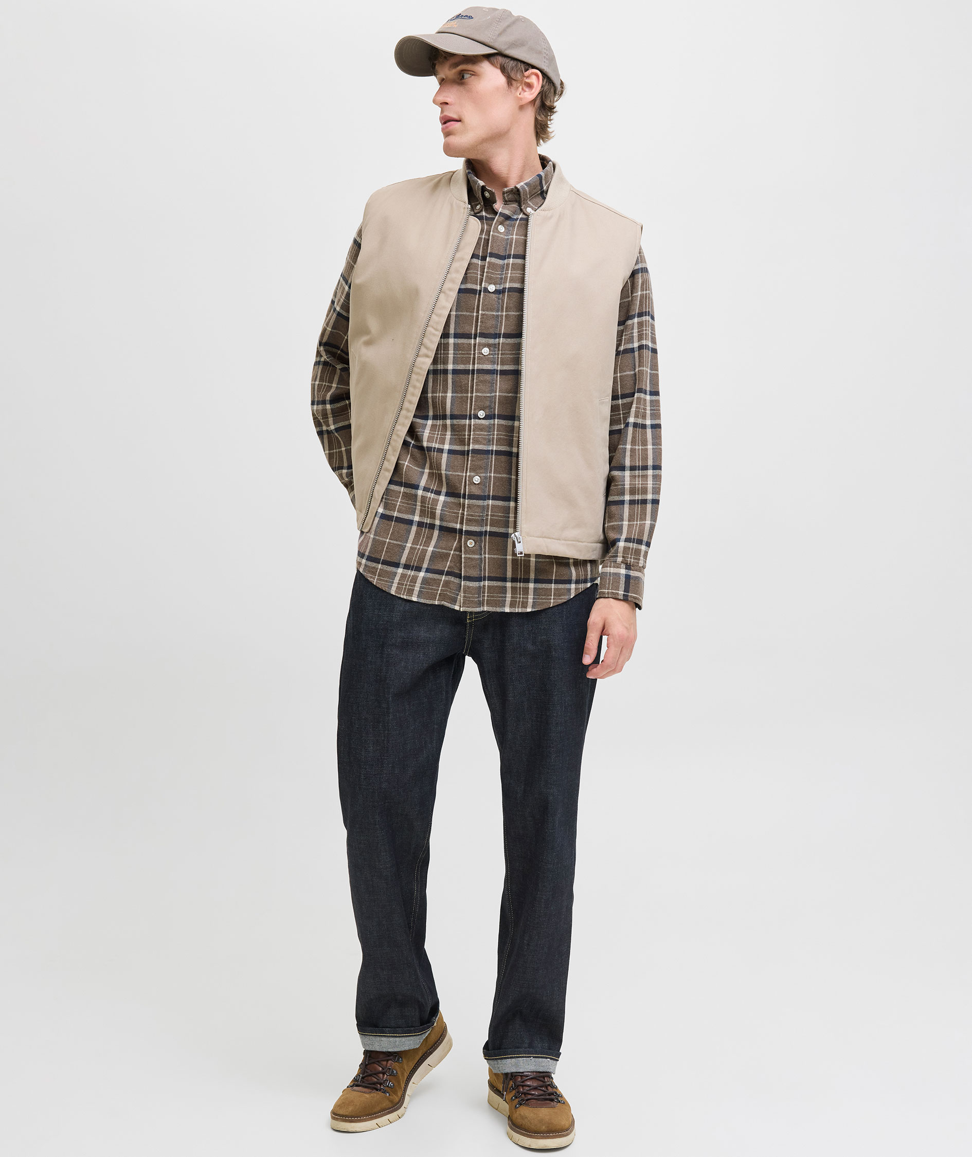 Jack & Jones JJECLASSIC flannel shirt, Otter, large image number 6