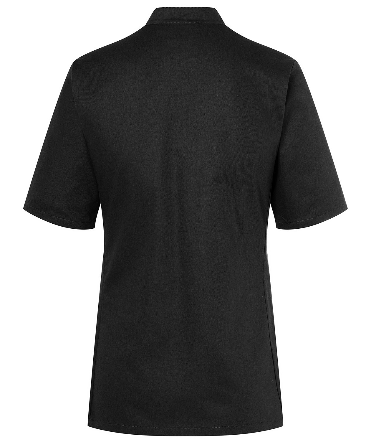 Karlowsky Pauline women's short-sleeved chefs jacket without buttons, Black, large image number 2