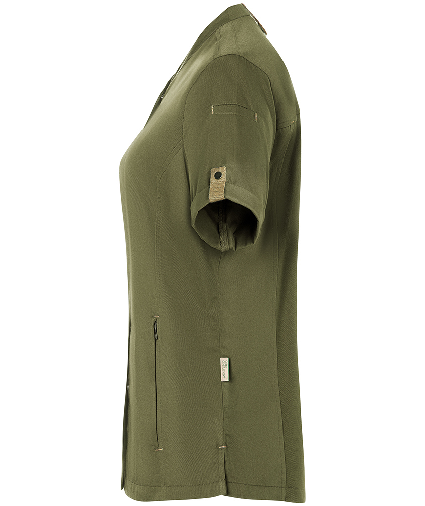 Karlowsky Green-Generation kort&auml;rmad kockjacka dam, Moss green, large image number 3