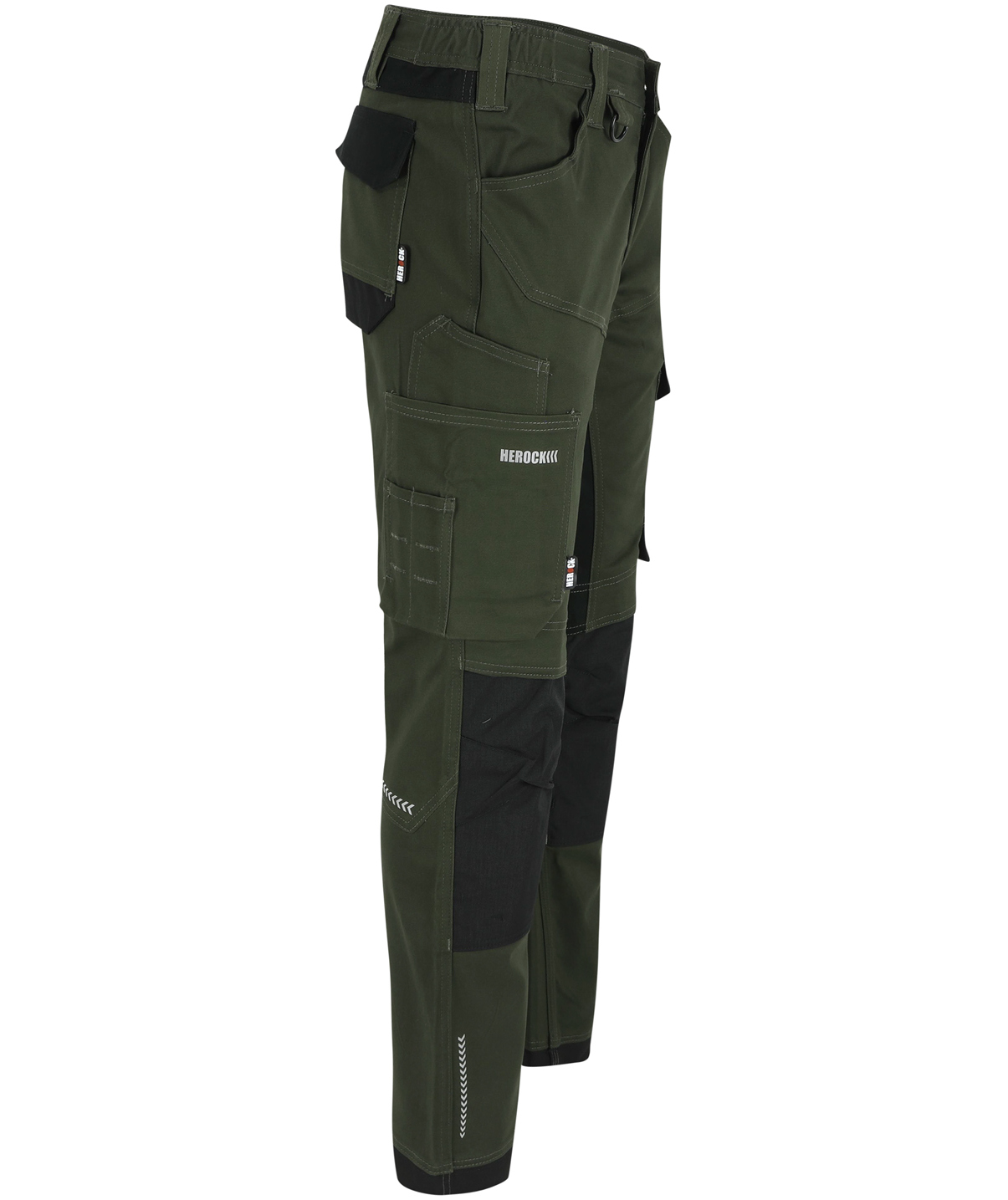 HEROCK Xeni arbetsbyxa, Dark Khaki/Black, large image number 4