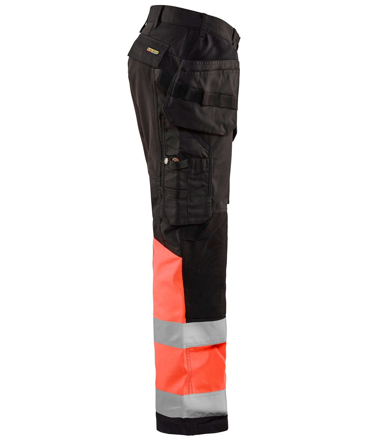 Bl&aring;kl&auml;der craftsman trousers, Black/Hi-Vis Red, large image number 3