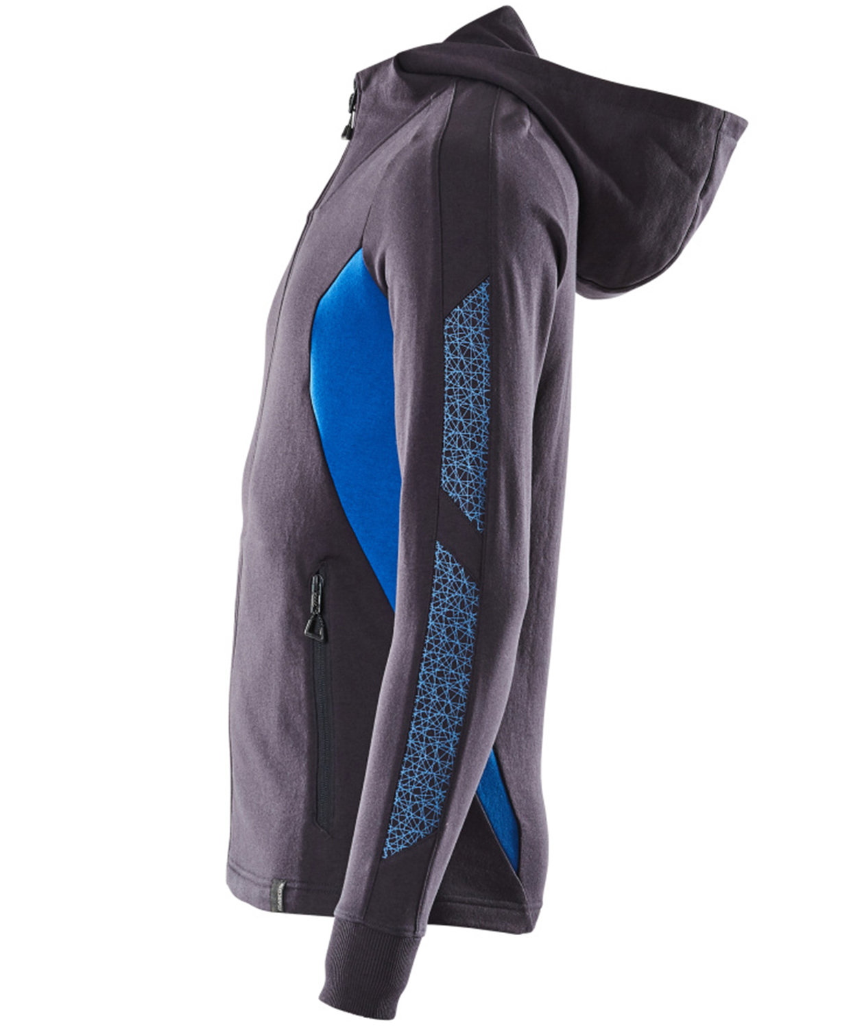 Mascot Accelerate h&aelig;ttetr&oslash;je med lynl&aring;s, M&oslash;rk Marine/Azurbl&aring;, large image number 3