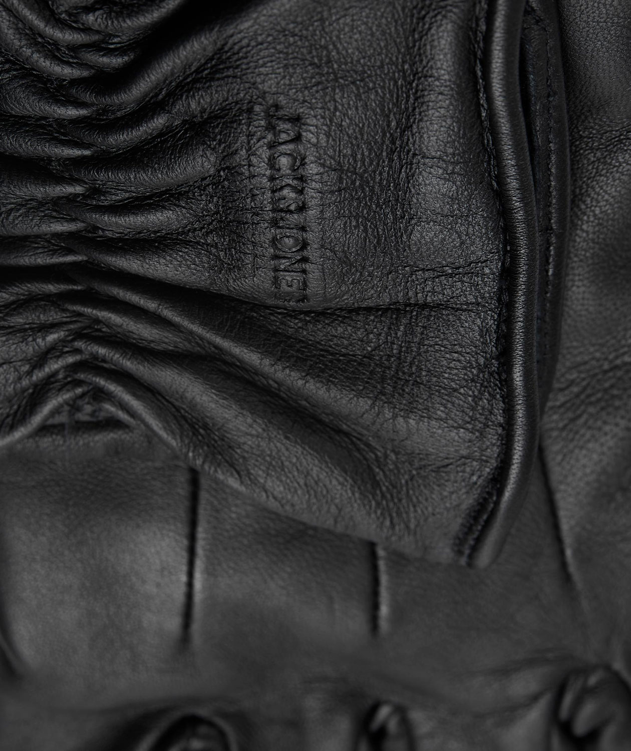 Jack & Jones JACMONTANA l&aelig;rhansker, Svart, large image number 2