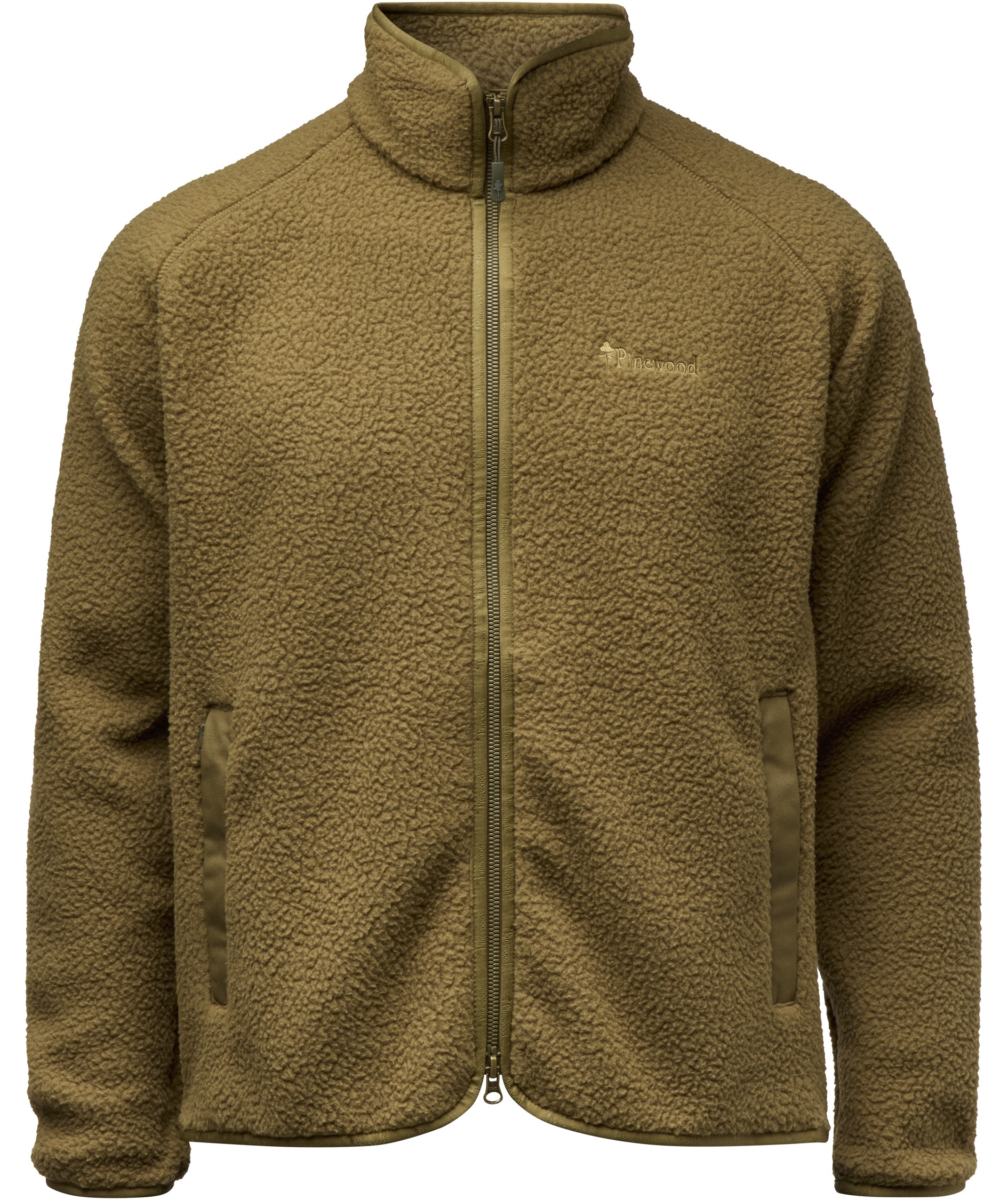 Pinewood Forest Pile dame fiberpelsjakke, Olive green, large image number 0