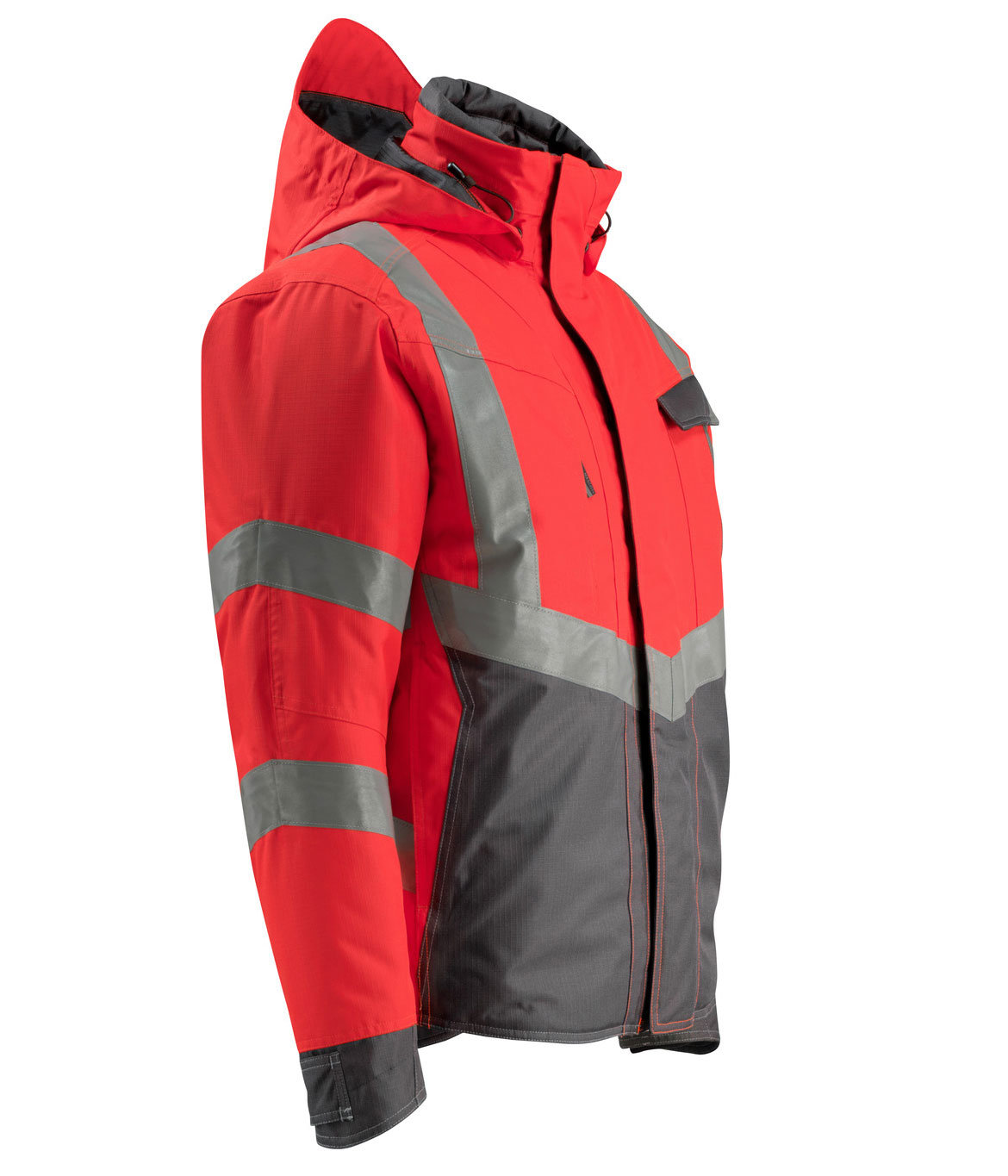 Mascot Safe Supreme Hastings vinterjakke, R&oslash;d/M&oslash;rk&nbsp;Antrasittgr&aring;, large image number 3