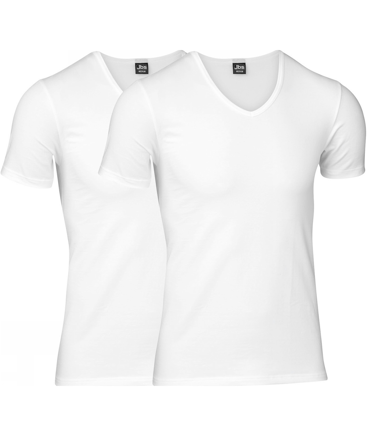 JBS 2-pack kort&auml;rmad undertr&ouml;ja, Vit