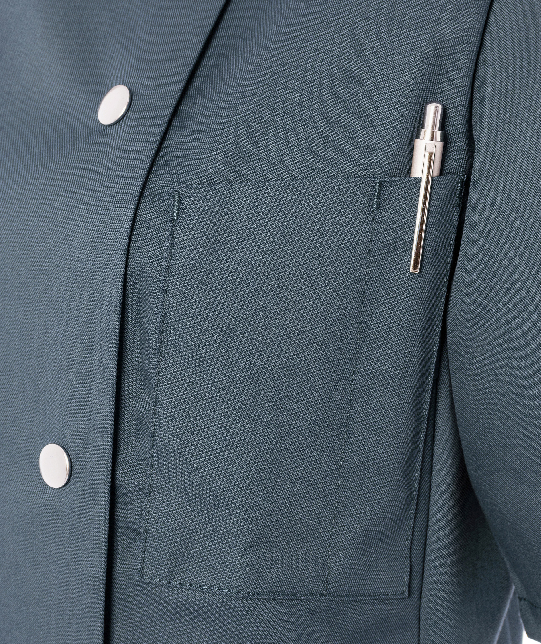 Karlowsky Greta kort&aelig;rmet dame kokkejakke, Antracit, large image number 5