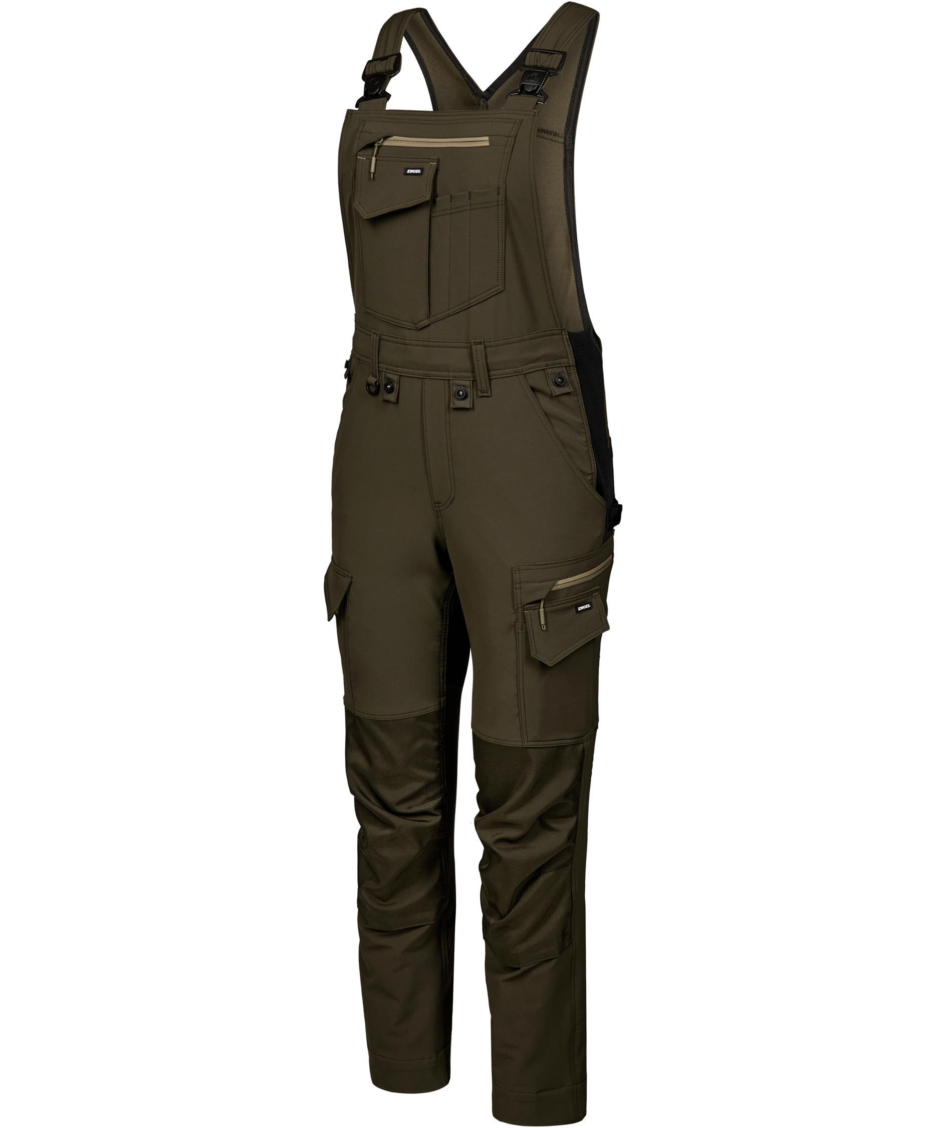 Engel Entire h&auml;ngselbyxa full stretch dam, Forest Green/Black, large image number 4