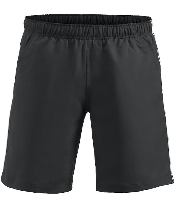 Clique Hollis sportsshorts, Sort/Hvid, large image number 0