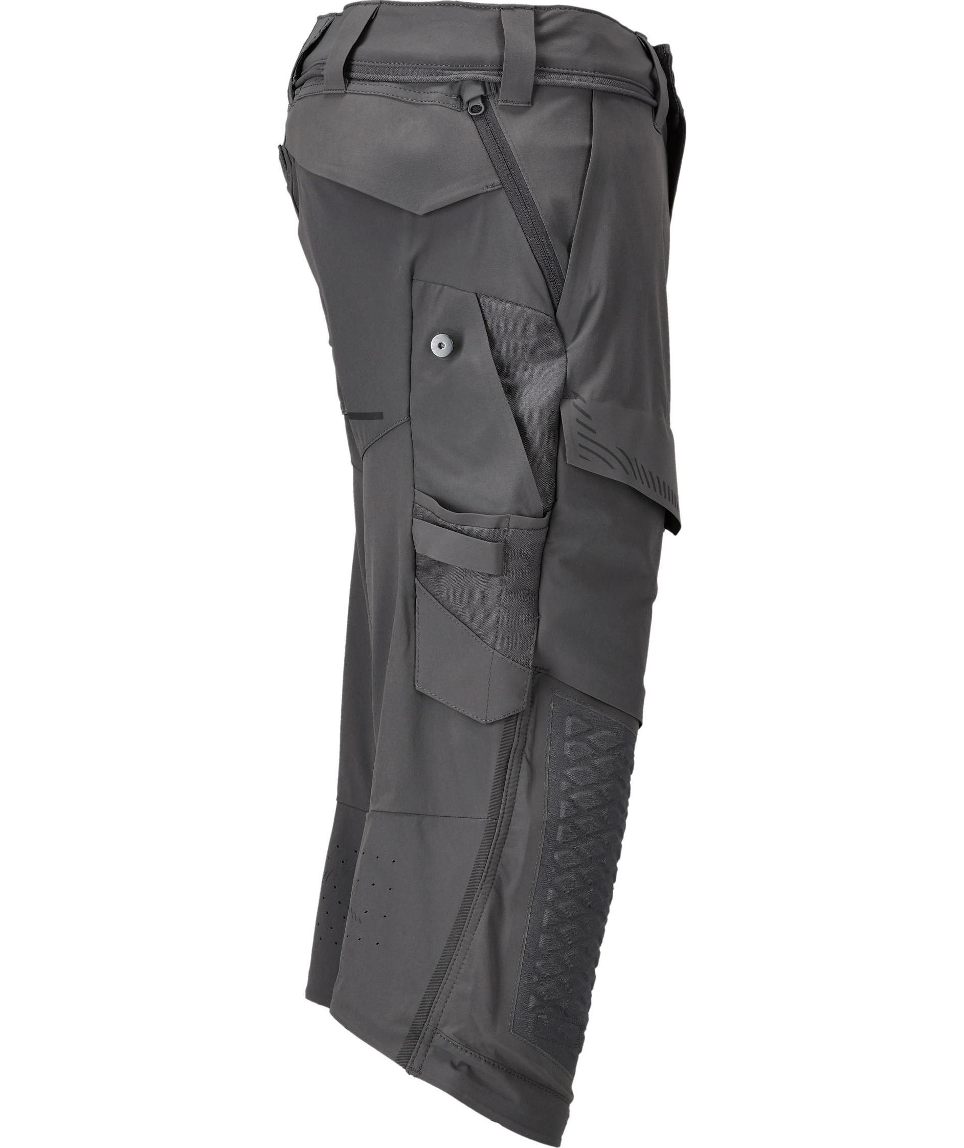 Mascot Customized arbeidsknickers full stretch, Stein gr&aring;, large image number 2