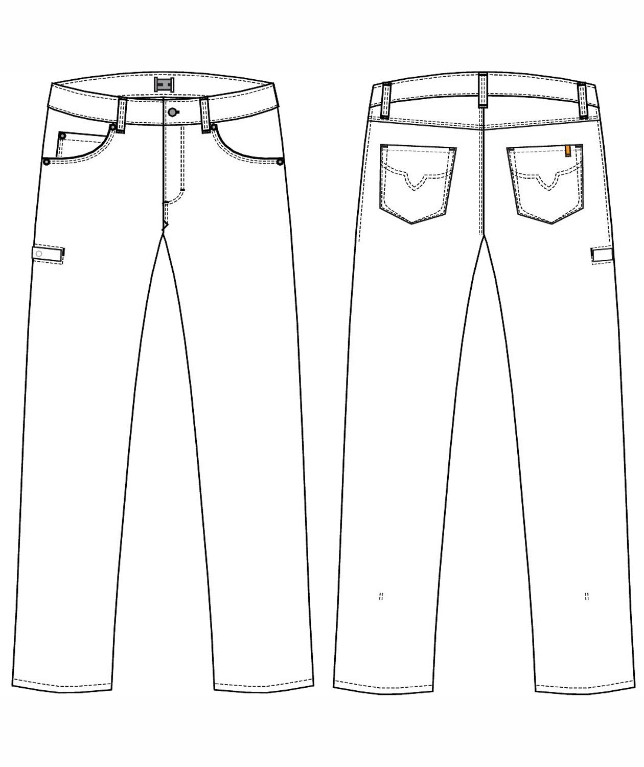 Kentaur damebukser med lav talje, Dark Rock, large image number 2