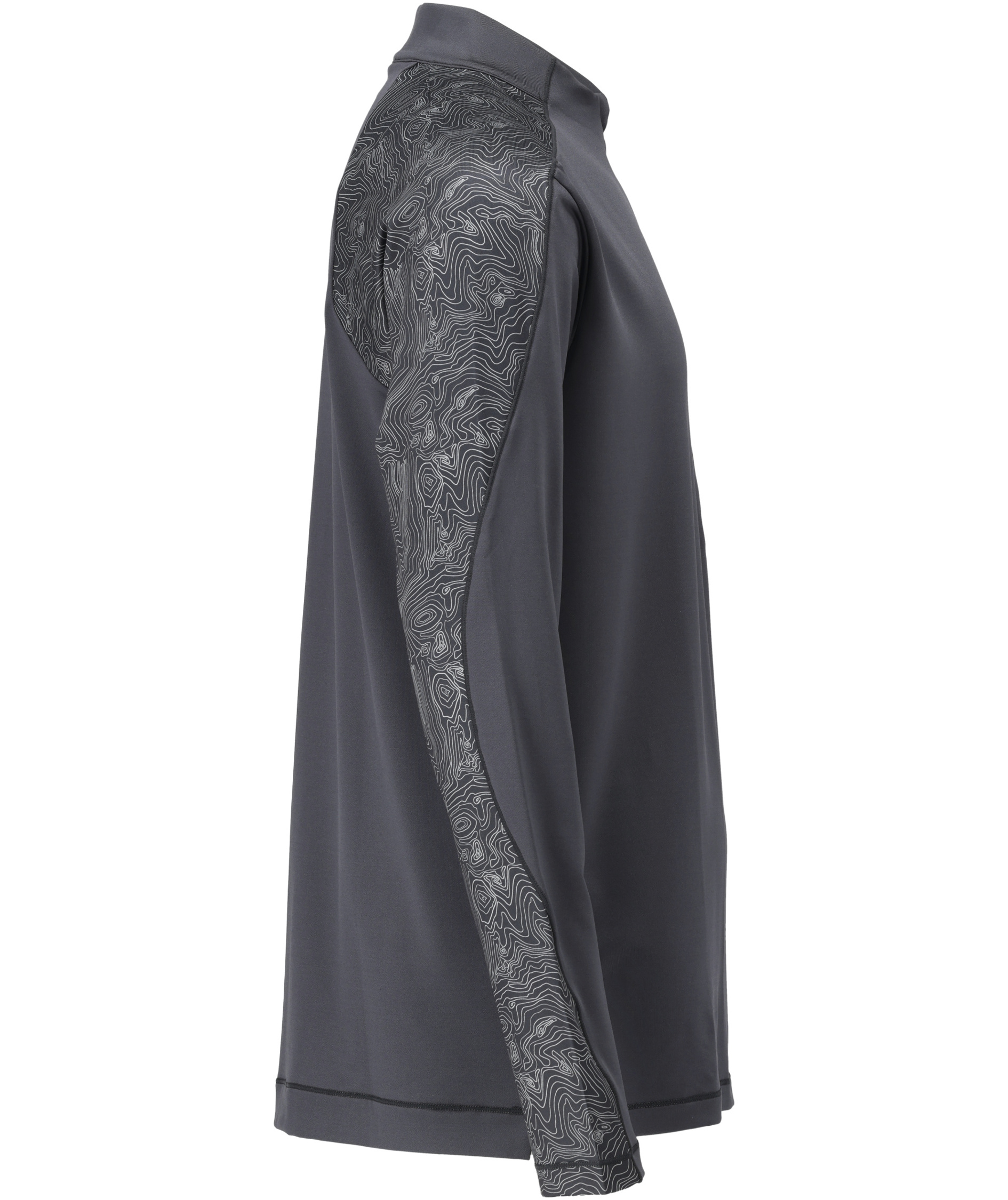 Mascot Customized half zip langermet T-skjorte, Stein gr&aring;, large image number 3