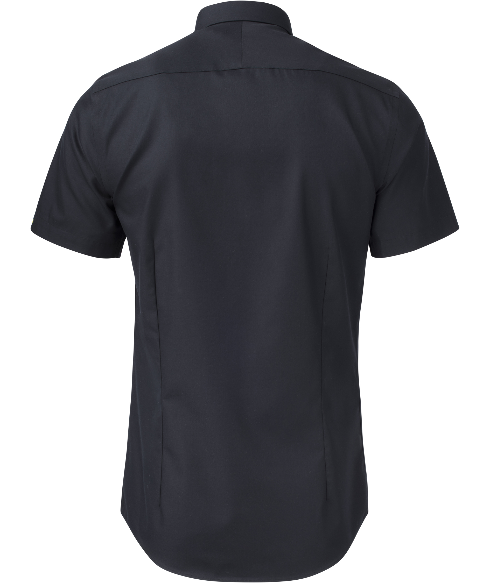 J. Harvest & Frost Twill Yellow Bow 50 Slim fit kortermet skjorte, Black