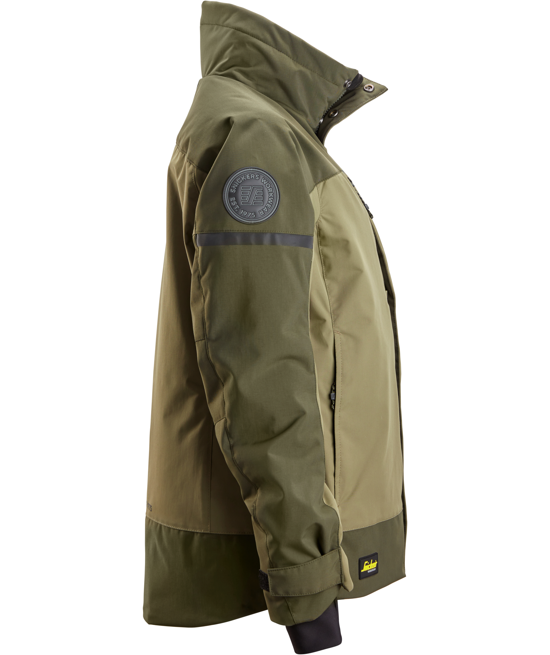 Snickers AllroundWork women's winter jacket 1117, Khaki Green/Dark Khaki Green, large image number 2