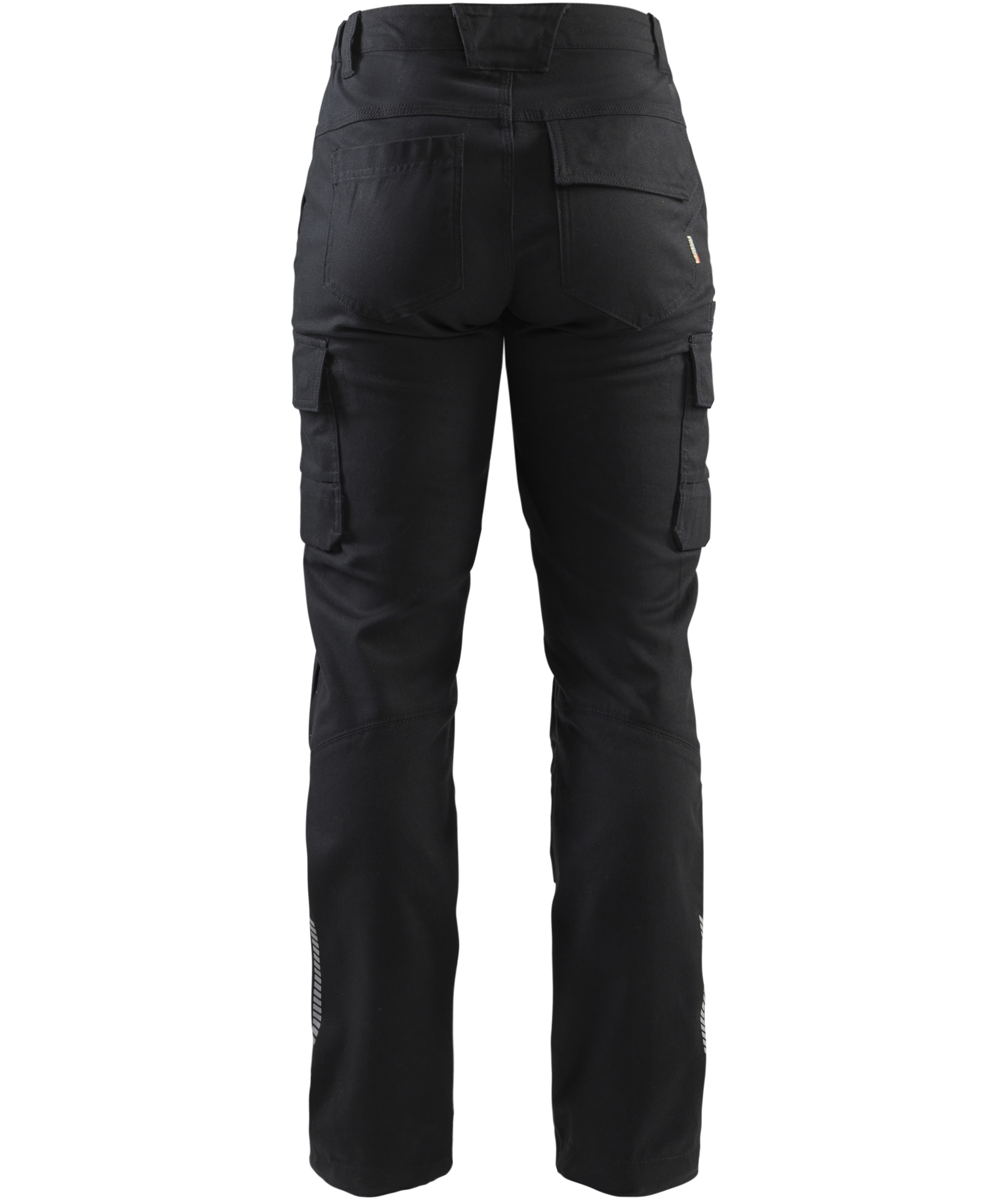 Bl&aring;kl&auml;der dame arbejdsbukser, Sort, large image number 2