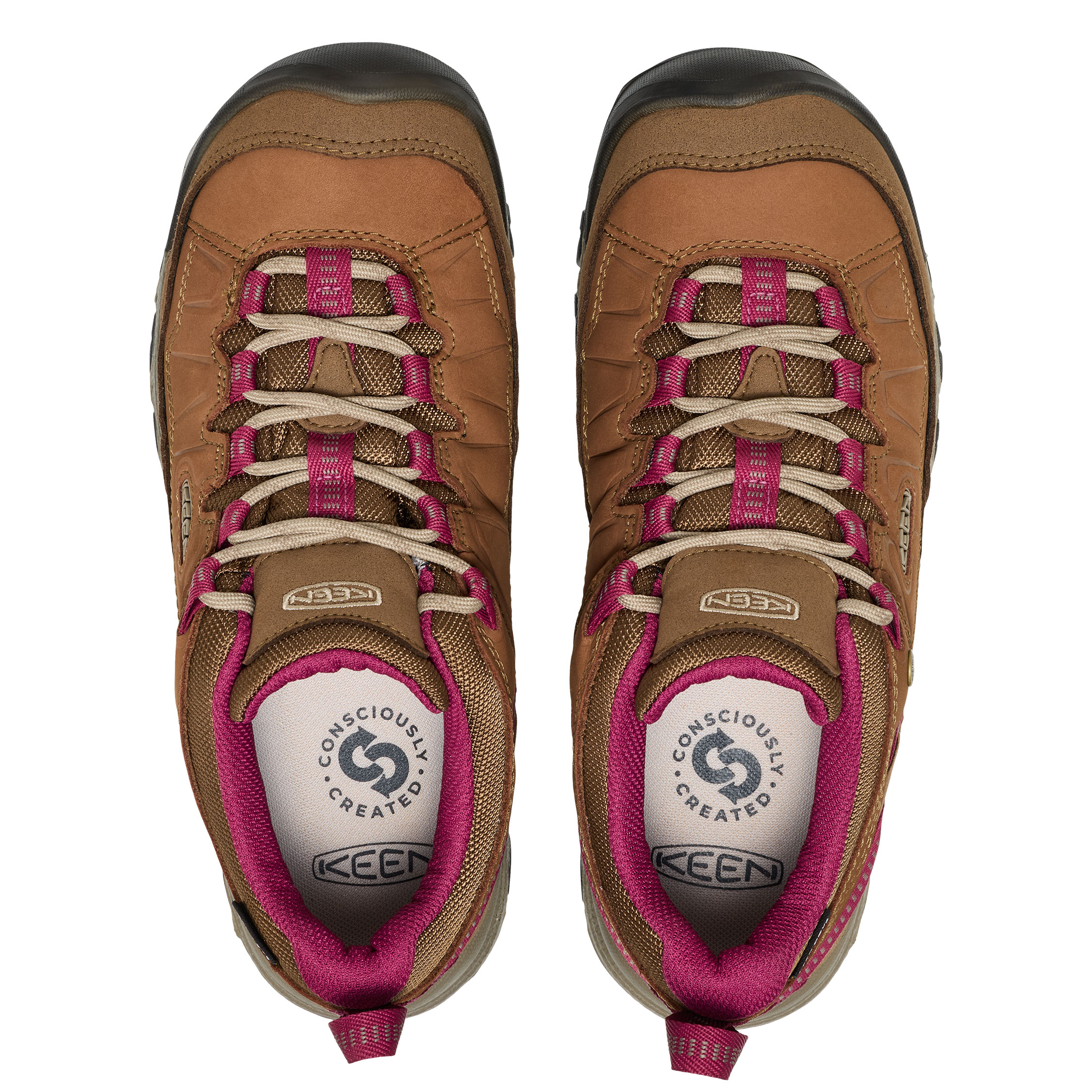 Keen Targhee IV WP women's hiking shoes, Bison/Beaujolais, large image number 5