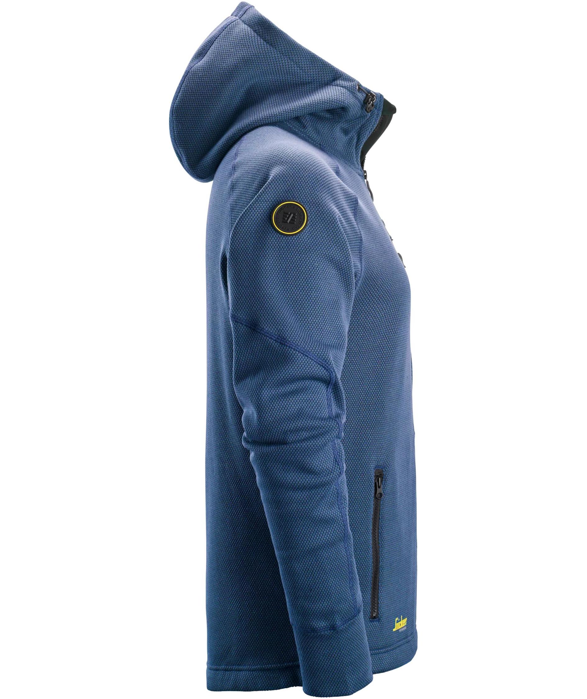 Snickers FlexiWork fleece hettegenser 8041, Deep Blue/Black, large image number 3