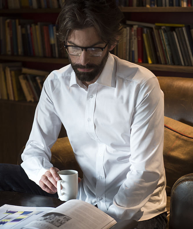 Clique Clark skjorta, Vit