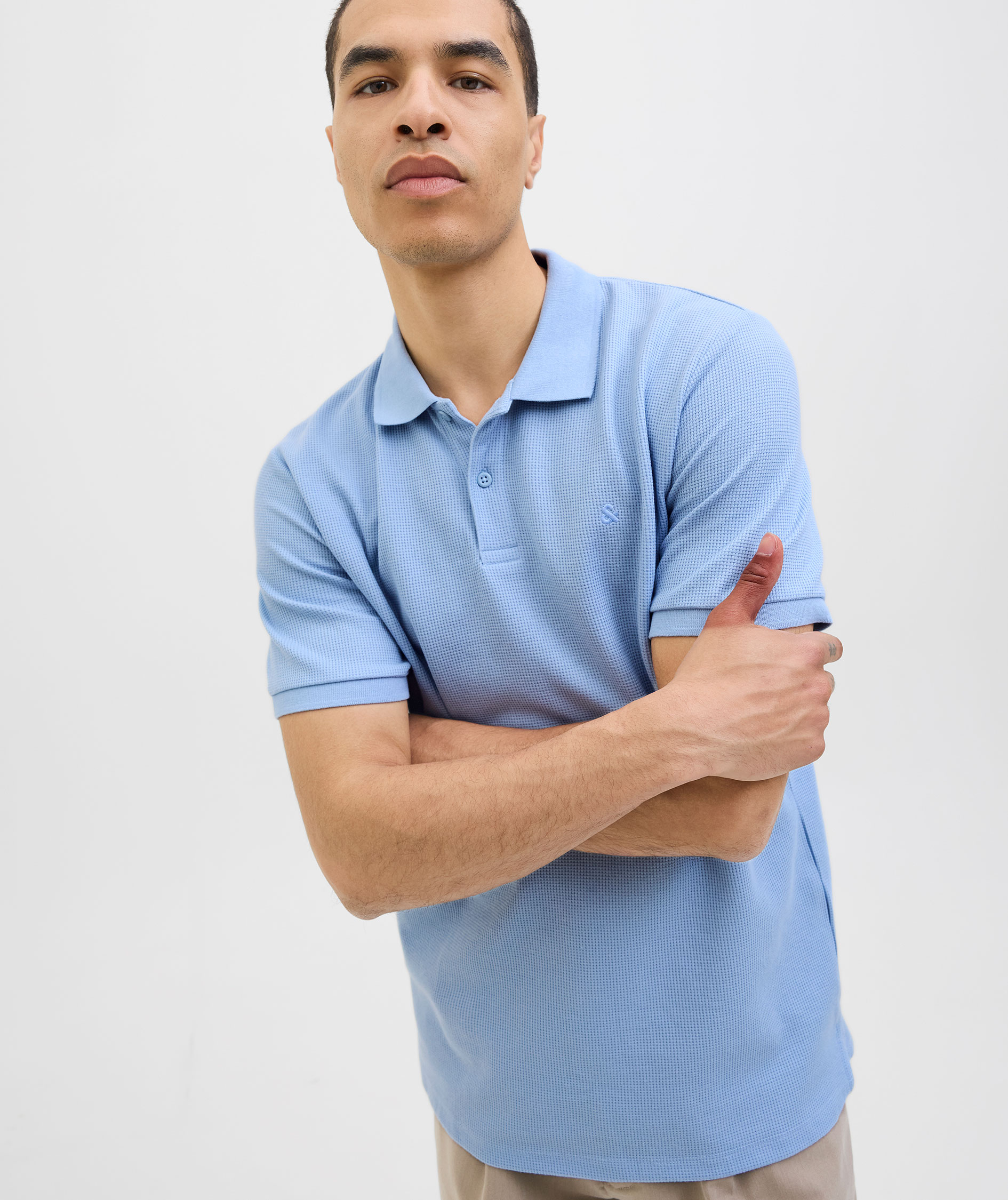 Jack & Jones JJEAUSTIN Polo shirt, Chambray Blue, large image number 6