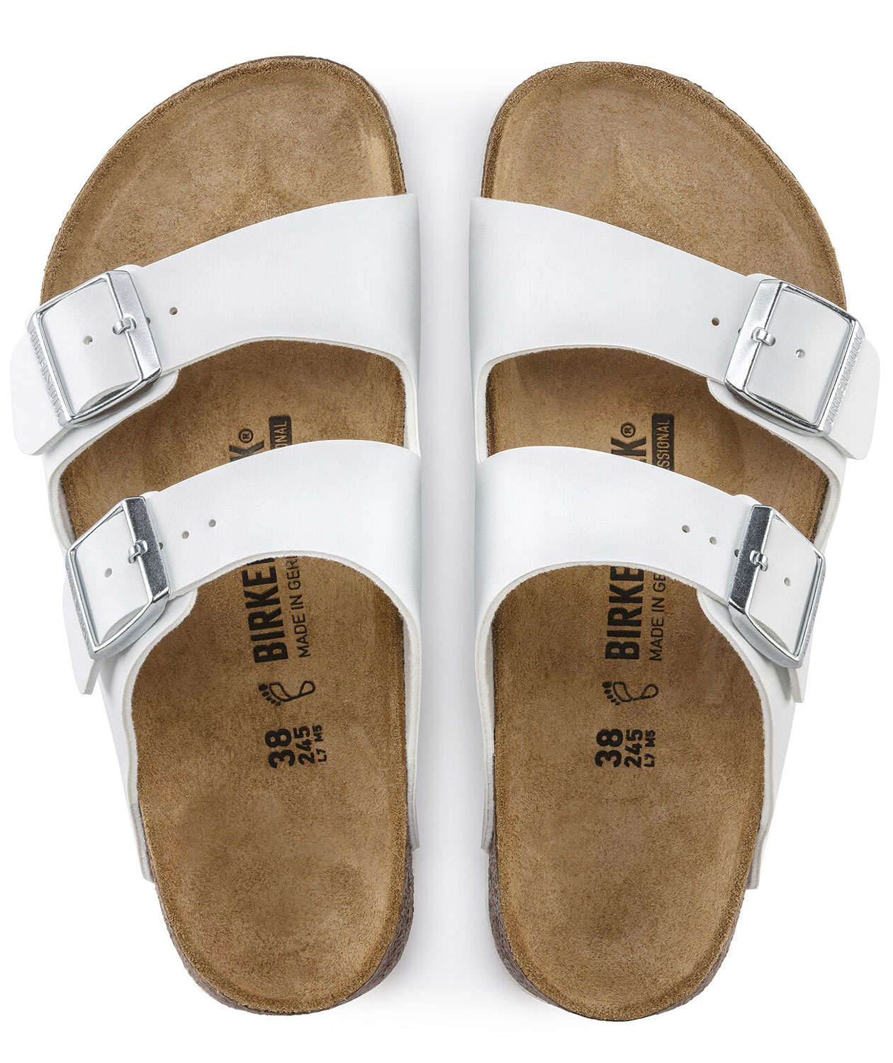 Birkenstock Arizona Narrow Fit sandals, White, large image number 2