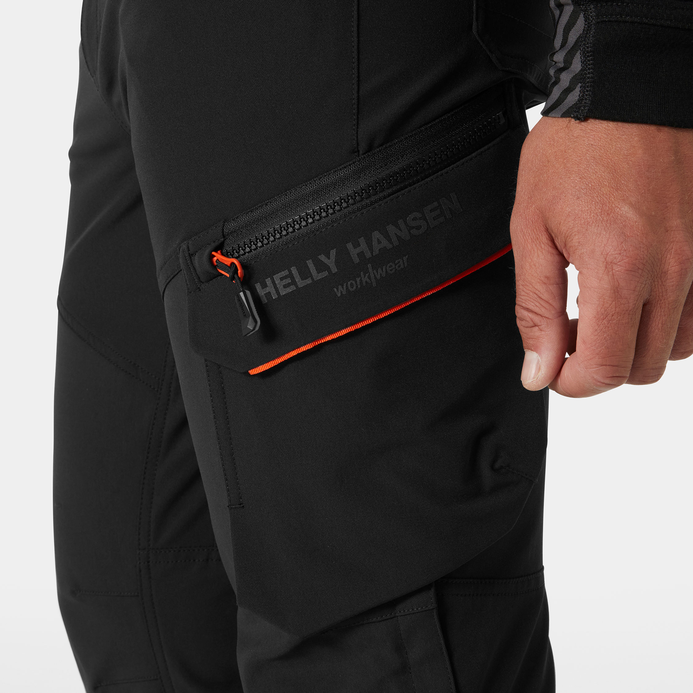 Helly Hansen Kensington BRZ Connect&trade; arbeidsbukse, Black/Orange, large image number 7