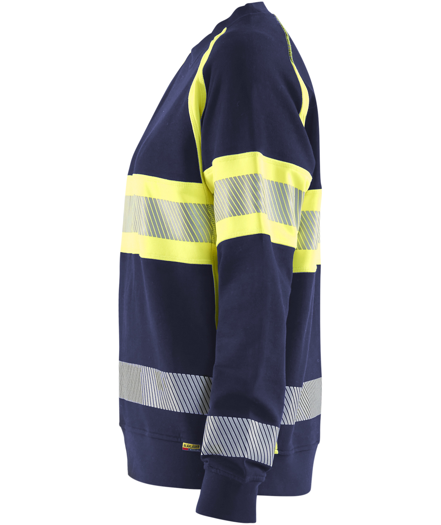 Bl&aring;kl&auml;der women's sweatshirt, Marine/Hi-Vis yellow, large image number 4