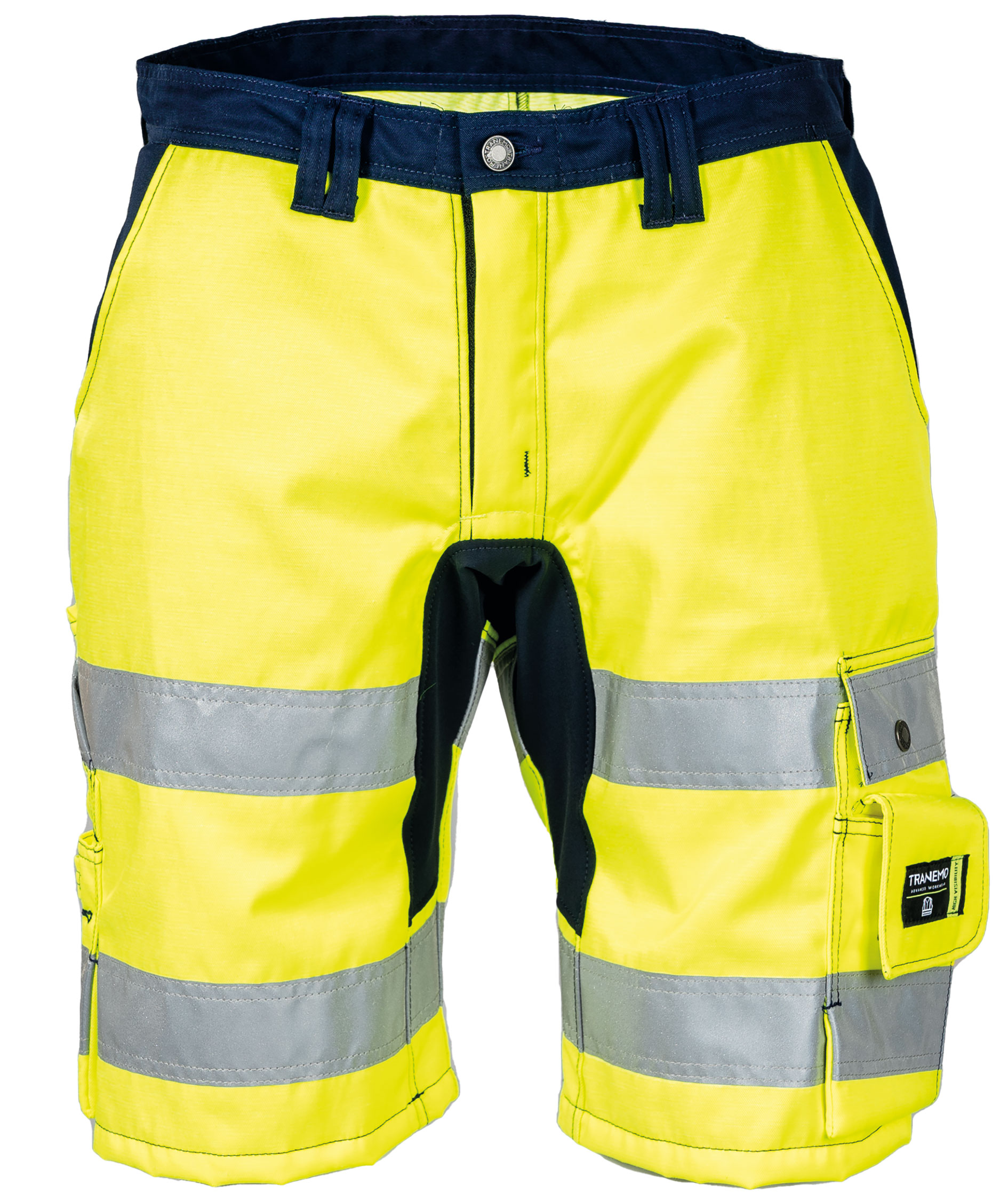 Tranemo Vision HV Arbeitsshorts, Hi-Vis gelb/marine