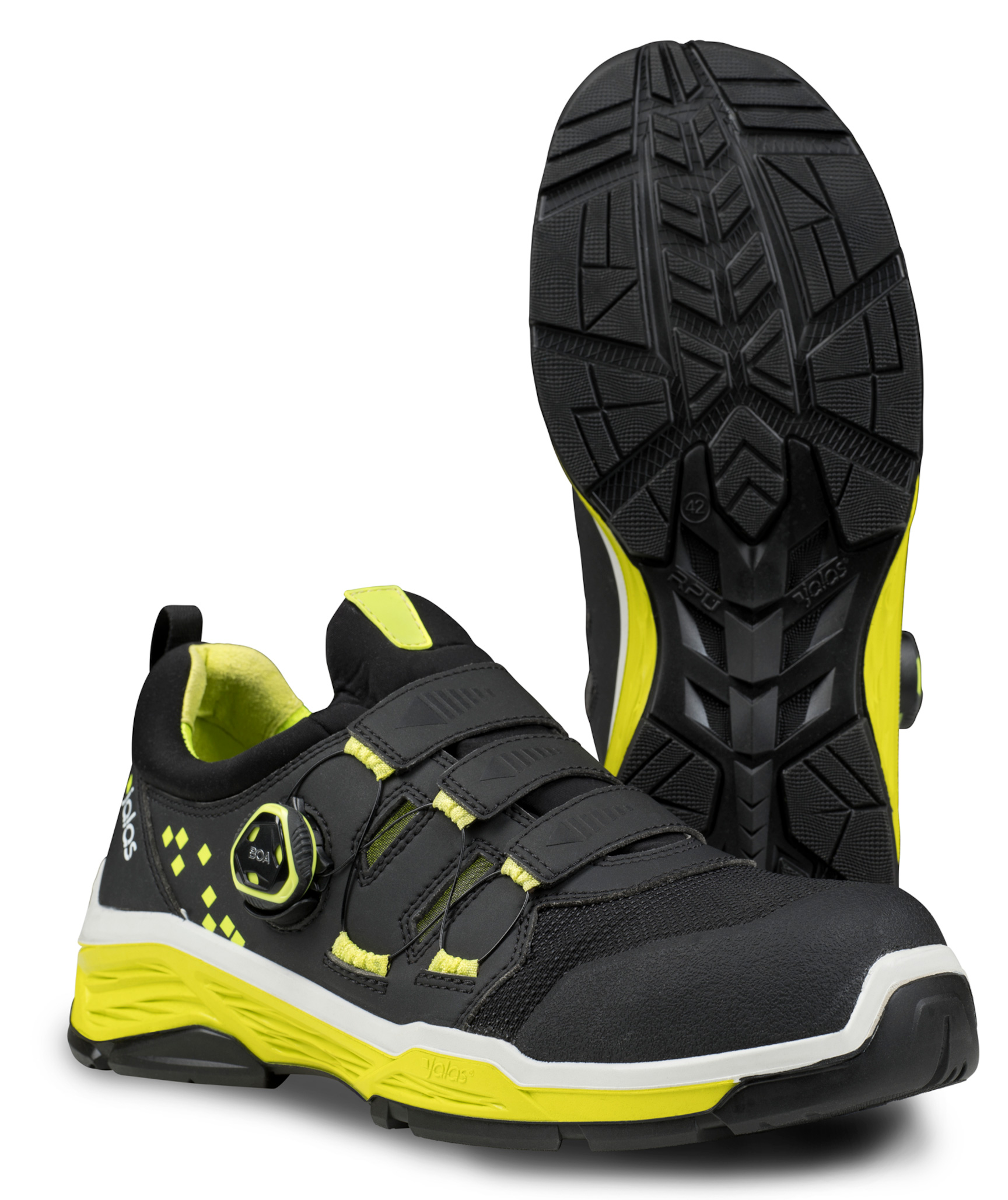 Jalas 2058 TIO skyddsskor S1P, Svart/Gul