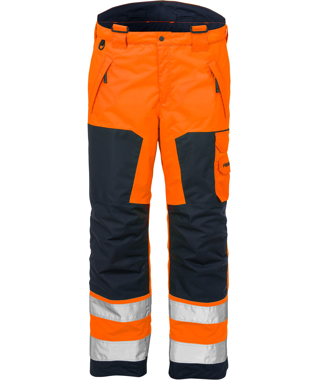 Fristads Airtech&reg; vinter bukser 2035, Hi-vis&nbsp;Orange/Marine, large image number 2